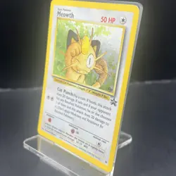 Meowth Black Star GB Promo 10 Holo Card Pokemon Card MP - Image 3