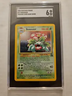 Pokemon TCG Venusaur Holo Card 13 WOTC Promo Black Star Vintage - Image 1