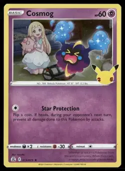 2021 Celebrations Set Pokemon Card 13 Cosmog NM - Image 1