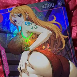 NAMI ONE PIECE Darling Game Goddess Waifu Anime Holo Card Back Hottie - Image 5
