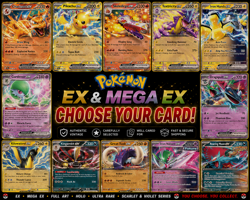 Pokemon TCG EX & Mega EX Lot NM/M Choose Your Card Holo - Image 1