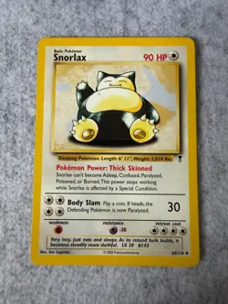 Snorlax 64/110 Uncommon Legendary Collection Pokemon Card - Image 1