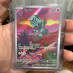 Pokemon TCG Elgyem Card Illustration Rare Sv: Black Bolt 120/086 NM Condition - Image 1