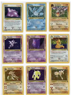 Pokemon Cards Complete Fossil Set 62/62 WOTC Vintage - Image 1