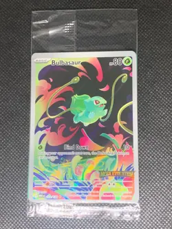 Bulbasaur 133/132 Stamped - Mega Evolution Enhanced Promo Pokemon Card - Sealed - Image 1