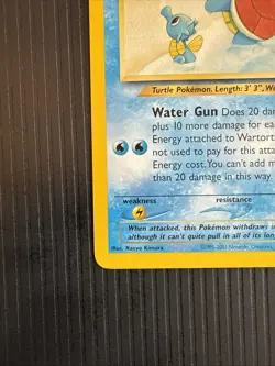 Pokemon TCG Wartortle Card 15/18 Southern Islands NM - Image 3