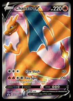 ✅ Charizard V SWSH050 - NEAR MINT + Full Art Promo Pokemon Card ✅ INVEST ✅ 1AI - Image 1
