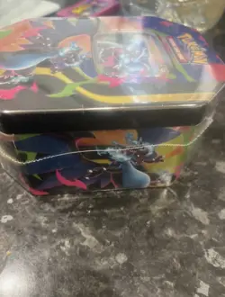 Pokemon TCG Mega Charizard Sealed Tin 2016 English 10+ Cards Box - Image 4