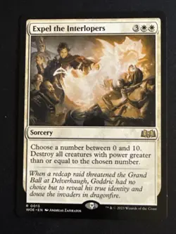 1x Expel the Interlopers (13) Wilds of Eldraine LP MTG Magic the Gathering x1 - Image 1