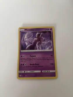 Pokemon Mewtwo TCG Detective Pikachu Holo Card 12/18 - Image 1
