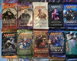 Magic The Gathering Sealed Draft Booster Packs: Innistrad (2011)- Origins (2015) - Image 3