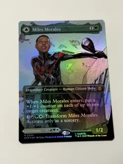 Miles Morales Foil MTG Marvel Spider-Man Universes Beyond Legendary Creature - Image 1