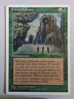 Sylvan Library, Core Set 4th Edition Regular, MTG, LP - Image 1