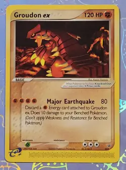 Groudon EX Black Star Promo 002 Pokemon TCG 2003 Nintendo Power Magazine - Image 1