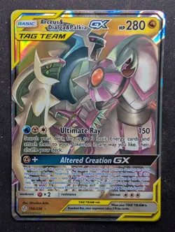 Arceus & Dialga & Palkia Tag Team GX - 156/236 - Cosmic Eclipse (Pokemon) - Image 1