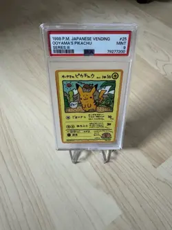 1998 Pokemon Japanese Vending Series III #25 Ooyama‘s Pikachu PSA 9 - Image 1