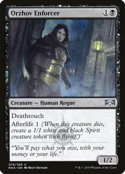 Orzhov Enforcer 2x FOIL RNA MTG Ravnica Allegiance Uncommon MINT black - Image 1