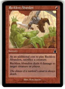 Reckless Abandon Urza's Destiny Regular MTG - Image 1