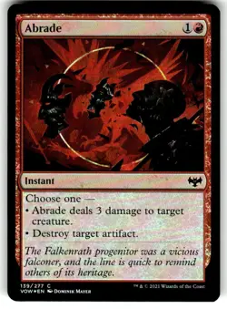 Abrade Innistrad: Crimson Vow Foil MTG NM - Image 1