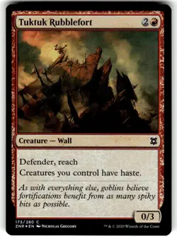 Tuktuk Rubblefort Zendikar Rising FOIL MTG NM - Image 1