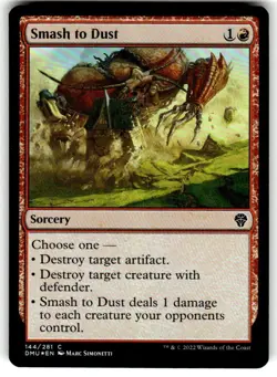 Smash to Dust Dominaria United FOIL MTG NM - Image 1