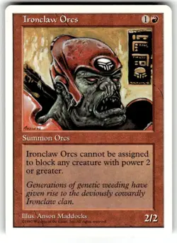 Ironclaw Orcs MTG Core Set 5th Edition Regular NM - Image 1