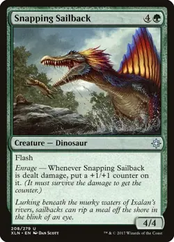 Snapping Sailback 1x MtG Ixalan SP/NM - Image 1