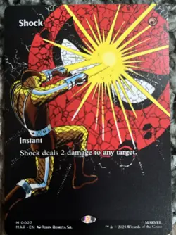NM Borderless Shock, MTG, Marvel's Spider-Man, Magic the Gathering, 27 - Image 2