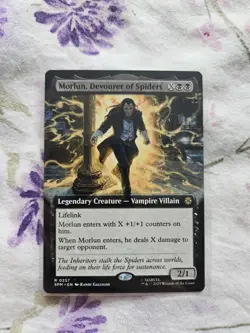 NM Extended Art Morlun, Devourer of Spiders, MTG, Marvel's Spider-Man, Magic - Image 1