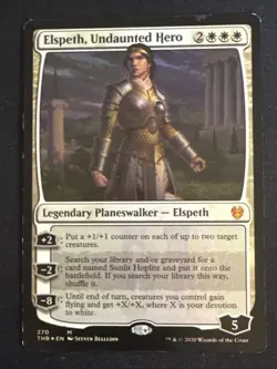 1x Foil Elspeth, Undaunted Hero (270) Theros Beyond Death HP MTG Magic x1 MKE - Image 1