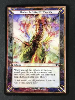 MTG Archenemy #36 Realms Befitting My Majesty (Oversize) 3.5x5" MP - Image 1