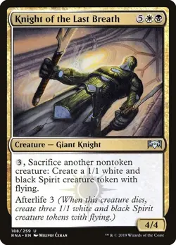 Knight of the Last Breath 2x FOIL RNA MTG Ravnica Allegiance Uncommon MINT multi - Image 1