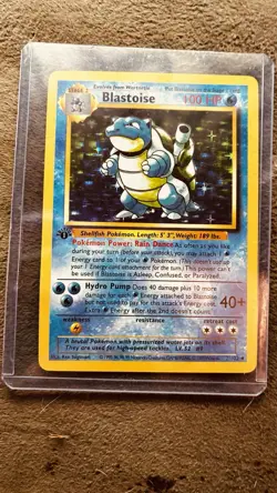 Blastoise 002/102 Base Set Shadowless 1st Edition Holo Rare 100 HP Pokemon Card - Image 1