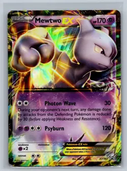 Mewtwo EX XY183 Holo Promo XY Promo Pokemon Card Holo Moderately Played - Image 1