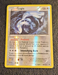 Lugia Reverse Holo Pokemon Card ( #78/124 Fates Collide Pokemon TCG 2016 ) - Image 3