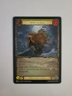 FAB COLD FOIL HMS Kraken - Treasure Pack Card # 135 - Image 1