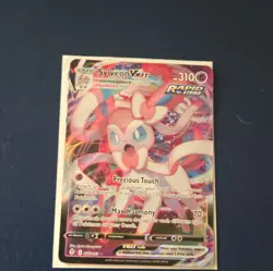 Pokemon TCG Pikachu VMAX SWSH286 & Sylveon VMAX 175/203 Holo Promo 2-Card Lot - Image 2