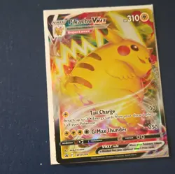 Pokemon TCG Pikachu VMAX SWSH286 & Sylveon VMAX 175/203 Holo Promo 2-Card Lot - Image 4