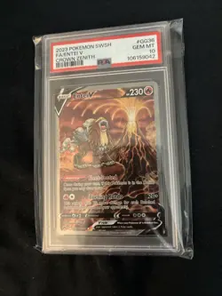 2023 POKEMON SWORD & SHIELD CROWN ZENITH #GG36 FULL ART/ENTEI V PSA 10 - Image 4