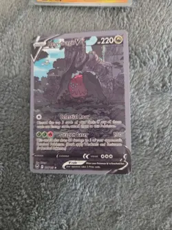 Pokemon TCG Regidrago v Ultra Rare Holo Silver Tempest Card 184/195 - Image 1