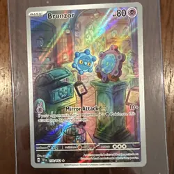 Pokemon Temporal Forces BRONZOR 170/162 Illustration Rare Card MINT-NM - Image 1