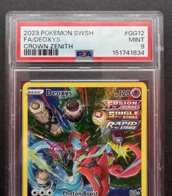 *PSA 9* Deoxys GG12/GG70 - Crown Zenith Galarian Gallery - Mint Pokemon Card - Image 2