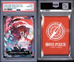 PSA 10 Eustass “Captain” Kid Alternate Art Leader OP10-099 One Piece Card - Image 3