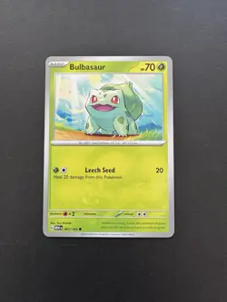 Pokemon Bulbasaur TCG Scarlet & Violet Card 151 001/165 - Image 1