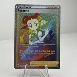 Roxanne Holo Rainbow Secret Rare Pokemon Astral Radiance 206/189 - Image 1