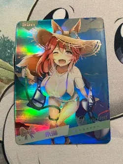 Goddess Story Summer Love - SSR-011 - Tamamo-no-Mae - Anime Waifu Doujin Card - Image 1