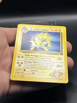 Pokemon TCG Lt. Surge's Jolteon 28/132 Gym Challenge Non-Holo Rare Card - Image 5