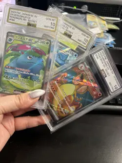 AGS 10 CHARIZARD VENUSAUR BLASTOISE ex SR sv2a Set Pokemon Card 151 Sequential - Image 5