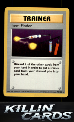 Item Finder 074/102 Pokemon Rare Base Set (Shadowless) Card LP - Image 1