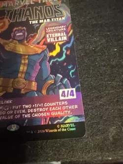 Thanos, The Mad Titan (Borderless) (0400) Marvel Super Heroes Foil - Image 4
